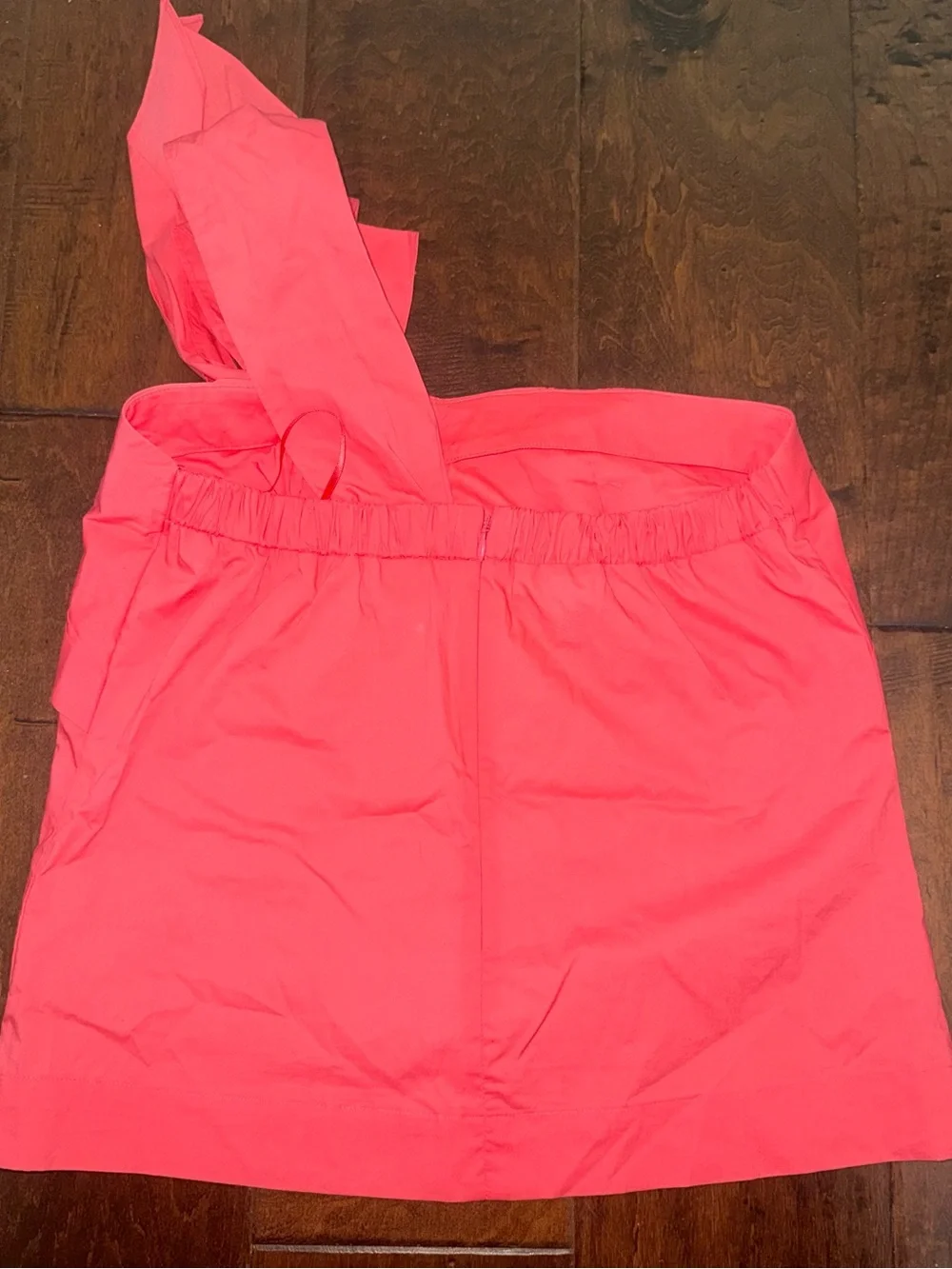 J. Crew Women’s One-Shoulder Coral Pink Blouse with Bow